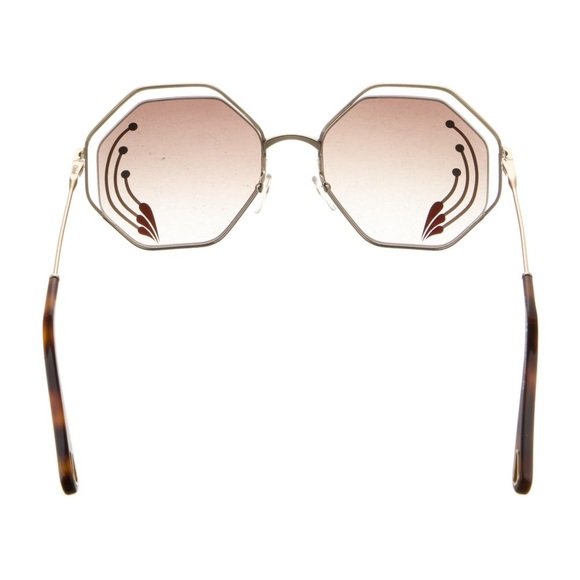 New Chloé Round Gradient Sunglasses - Picture 3 of 12